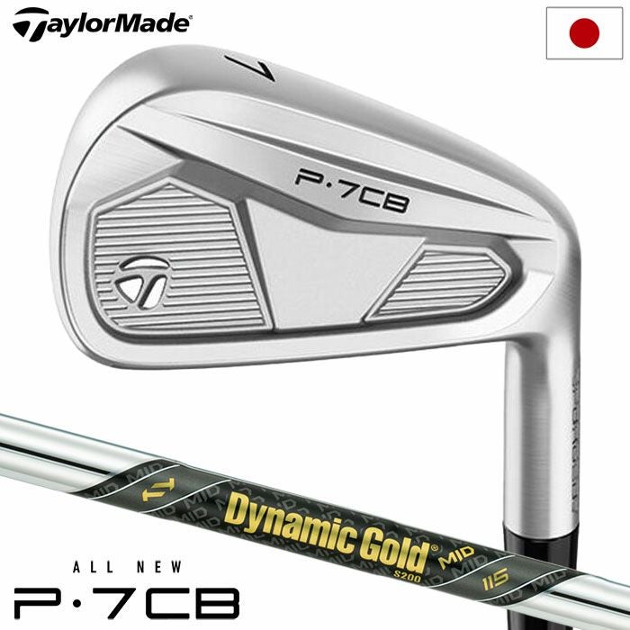 テーラーメイド2024NewP7CBアイアン5本セット6I-9I,PWメンズ右用DynamicGoldMID115スチールシャフトTaylorMade日本正規品