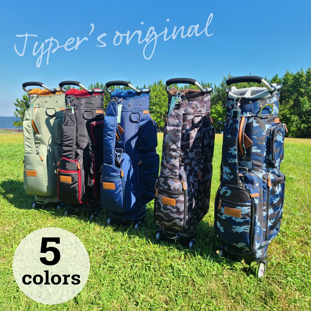 OOWLSキャスター付きキャディバッグメンズサイズ9.5型47インチ対応JYPRF24TCBジーパーズオリジナル