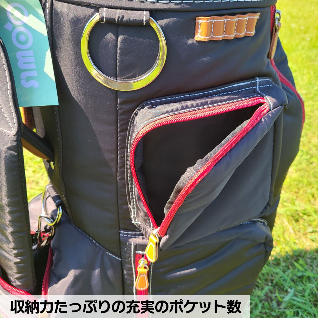 OOWLSキャスター付きキャディバッグメンズサイズ9.5型47インチ対応JYPRF24TCBジーパーズオリジナル