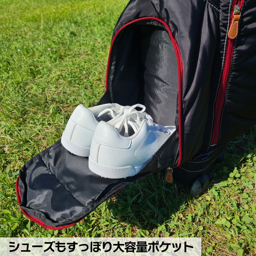 OOWLSキャスター付きキャディバッグメンズサイズ9.5型47インチ対応JYPRF24TCBジーパーズオリジナル