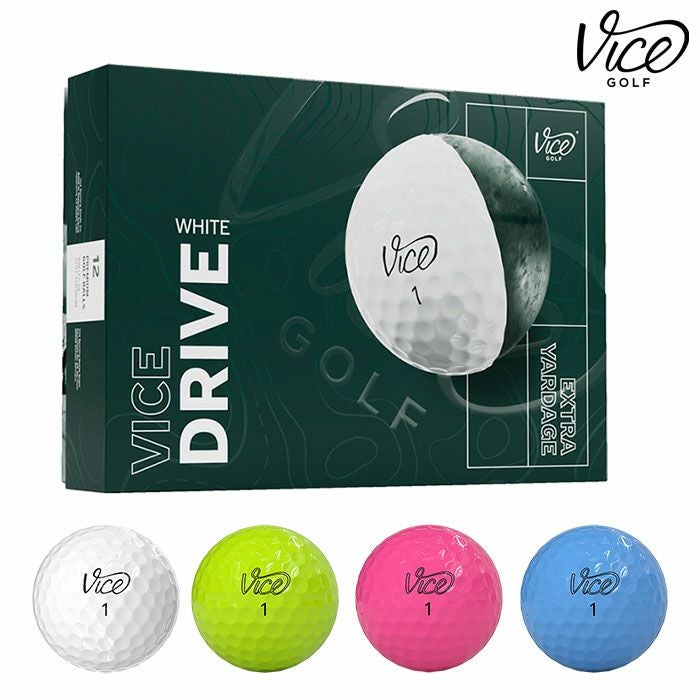 ヴァイスゴルフ Vice Golf Vice Golf Drive 1ダース 全12球 USA直輸入