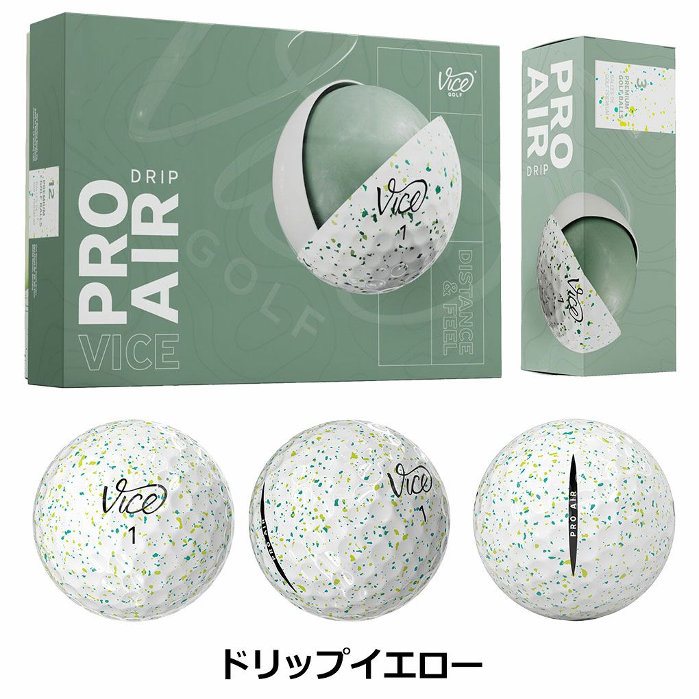 ヴァイスゴルフ Vice Golf Vice Golf Pro Air 1ダース 全12球 USA直