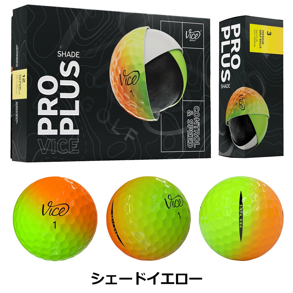ヴァイスゴルフ Vice Golf Vice Golf Pro Plus 1ダース 全12球 USA直