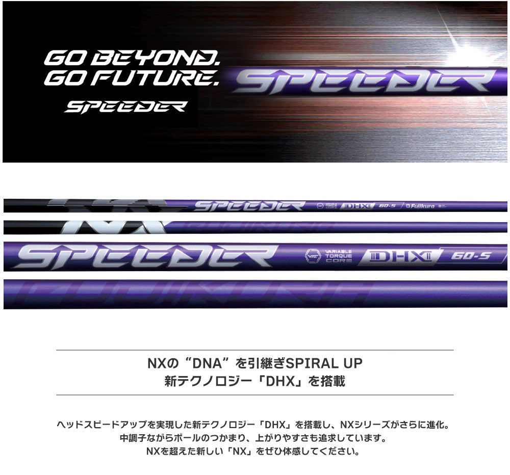 ブリヂストンゴルフ スリーブ付きシャフト 2024 フジクラ SPEEDER NX