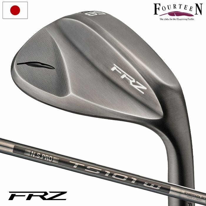フォーティーンFRZウェッジスモーキーサテン仕上げメンズ右用N.S.PROTS-101wスチールシャフトFourteen日本正規品2024年モデル