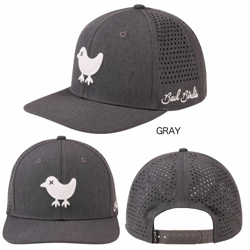 BadBirdieバッドバーディーBIRDIELASERCUTSNAPBACKBBH001メンズゴルフキャップ帽子2024年モデルUSA直輸入品