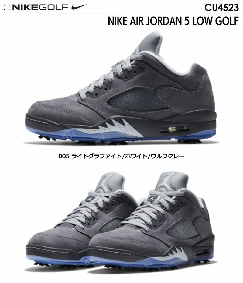 ナイキゴルフスパイクシューズメンズNIKEAIRJORDAN5LOWGOLFLIGHTGRAPHITE/WOLFGREY-WHITECU4523-005USA直輸入品