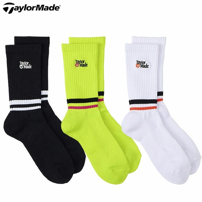テーラーメイドCLミドルソックスUN289メンズ靴下SOCKS2024秋冬モデルTaylorMade日本正規品