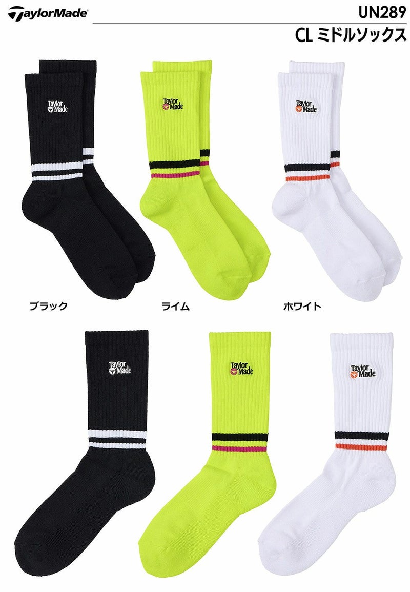テーラーメイドCLミドルソックスUN289メンズ靴下SOCKS2024秋冬モデルTaylorMade日本正規品