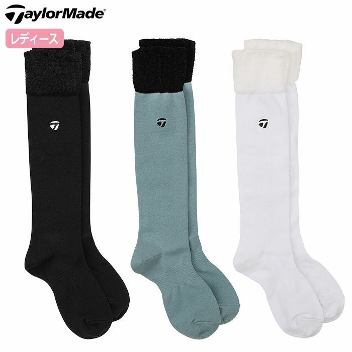 テーラーメイドウィメンズハイソックスUN303レディース靴下SOCKS2024秋冬モデルTaylorMade日本正規品