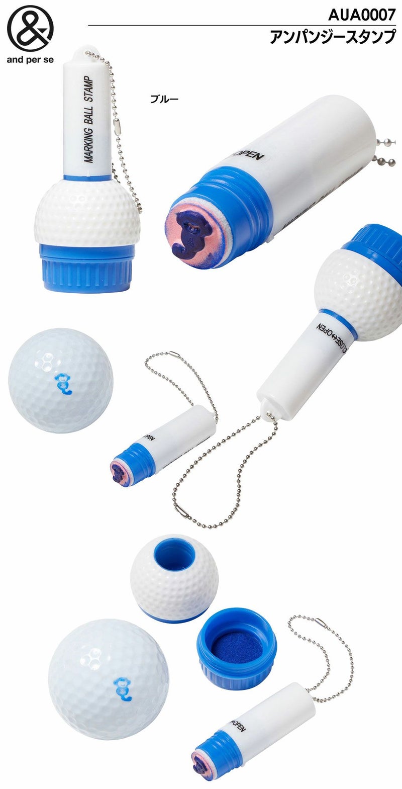 アンパスィアンパンジースタンプAUA0007ゴルフandperse2024年モデル日本正規品