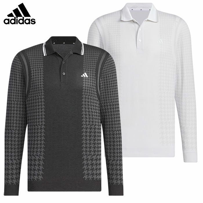 アディダスPRIMEKNITサイドシームレス長袖シャツJSB97メンズゴルウェア2024秋冬モデルadidas日本正規品