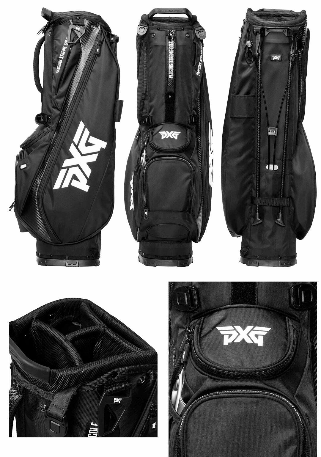 PXG GOLF キャディバッグ 2020 CARRY STAND BAG 4分割 B-UGB8-EP