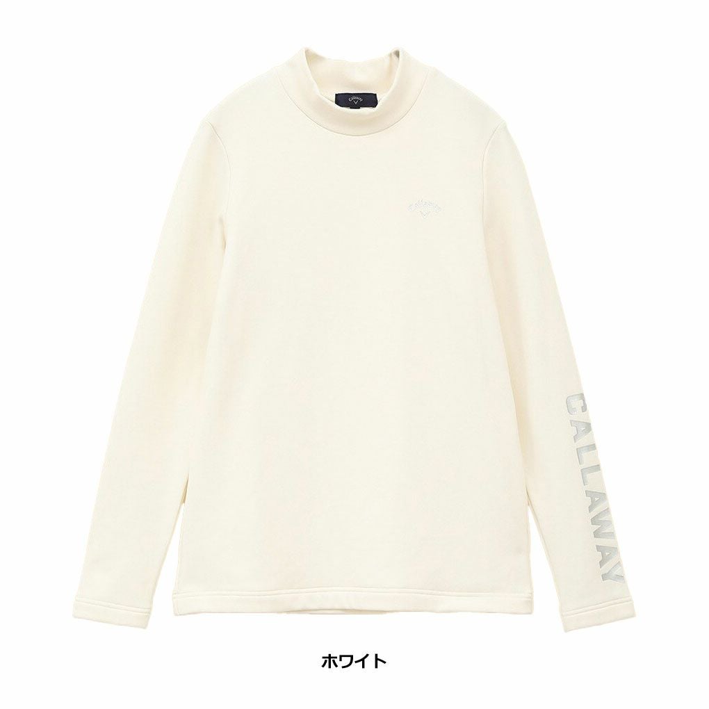 キャロウェイメタリックロゴ長袖モックネックシャツC24233204レディースCallawayゴルフウェア2024秋冬モデル日本正規品