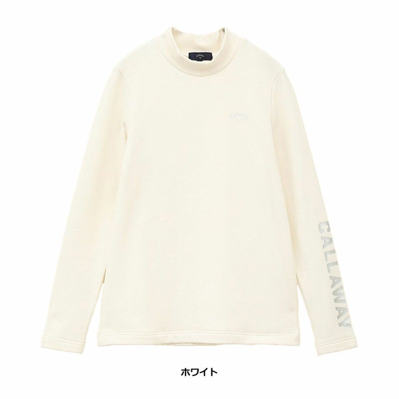 キャロウェイメタリックロゴ長袖モックネックシャツC24233204レディースCallawayゴルフウェア2024秋冬モデル日本正規品