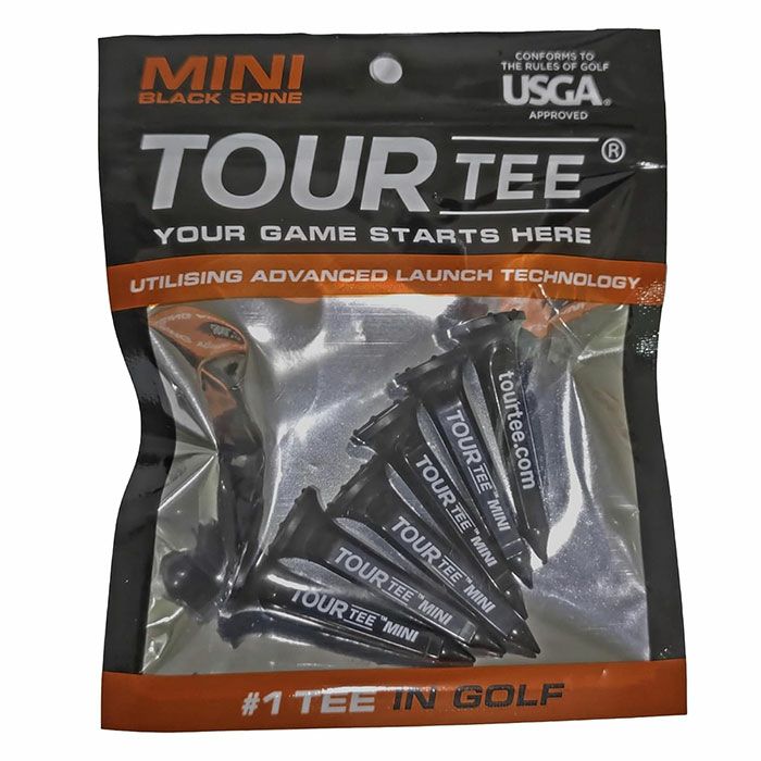 TOUR TEE MINI BLACK SPINE 45mm 6本入り T-491-880 ツアーティー ミニ