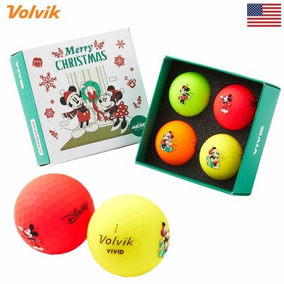 ボルビックVolvik限定モデルDisneyChristmasVivid4-BallPackディズニーミッキーミニー4球入り2024年モデルUSA直輸入品