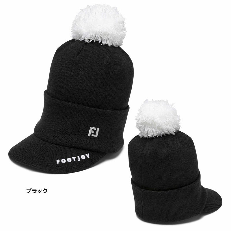 フットジョイWOMEN'SボンボンブリムビーニーFH24BWPMレディースFOOTJOYゴルフ帽子2024秋冬モデル日本正規品