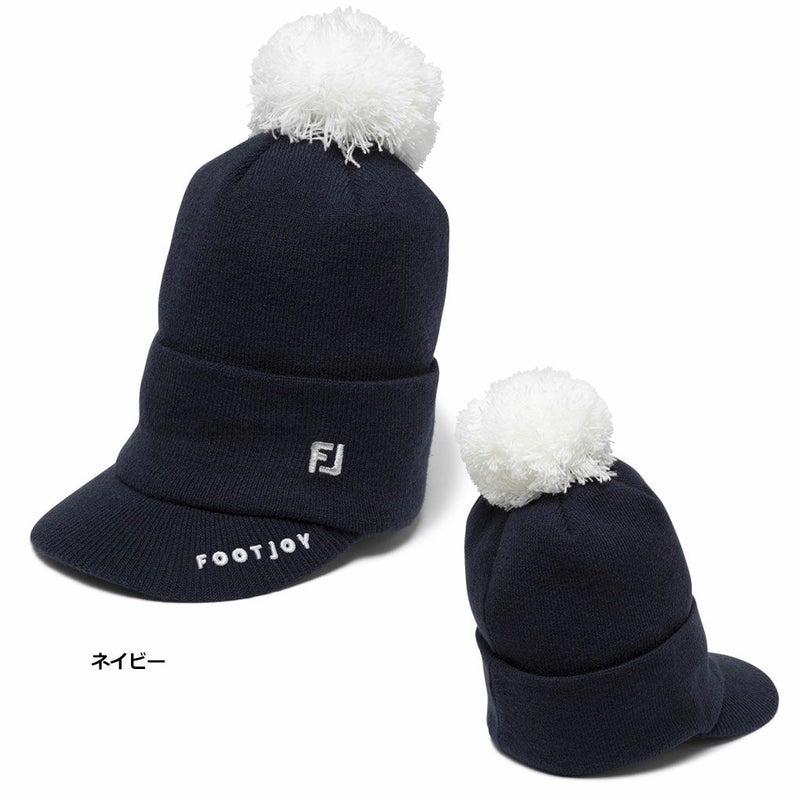 フットジョイWOMEN'SボンボンブリムビーニーFH24BWPMレディースFOOTJOYゴルフ帽子2024秋冬モデル日本正規品
