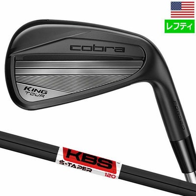 コブラKINGTourBlackIronsアイアン7本セット(4I-PW)メンズ左用KBS$-TAPERLITEスチールシャフト装着2024年モデルUSA直輸入品