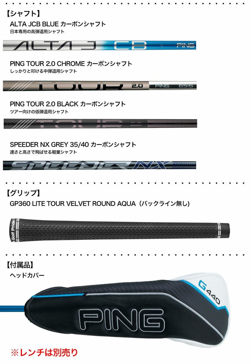 新発売 ピン PING G440 MAX フェアウェイウッド メンズ ALTA J