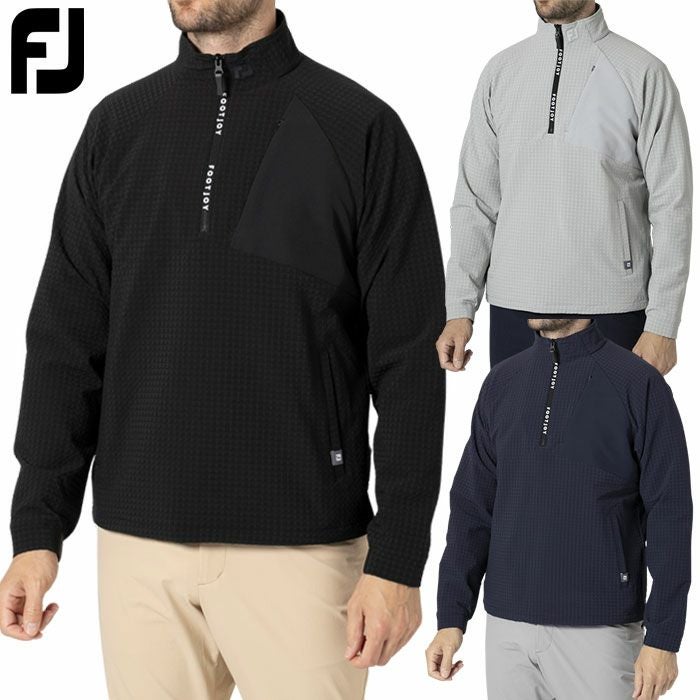 フットジョイMEN'STWINSOF撥水長袖ハーフジッププルオーバージャケットFJ-F24-O01ゴルフウェアゴルフFOOTJOY2024秋冬モデル日本正規品
