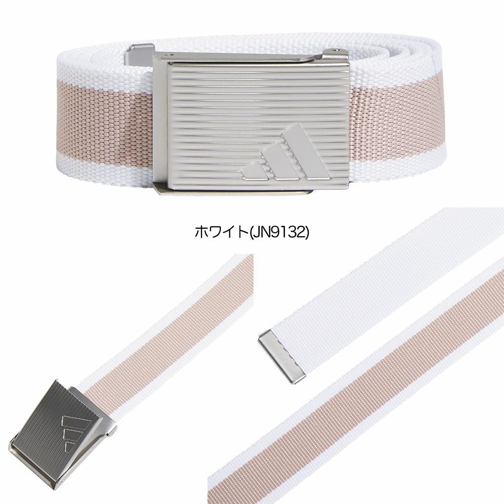 アディダスリバーシブルストライプウェビングベルトKVM08レディースゴルフウェア2025春夏モデルadidas日本正規品