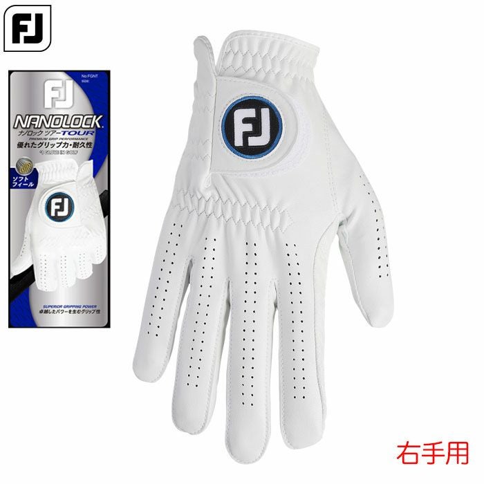 フットジョイゴルフグローブMEN'SナノロックツアーFGNT24LWTメンズ右手用FOOTJOYゴルフグローブ2025春夏モデル日本正規品