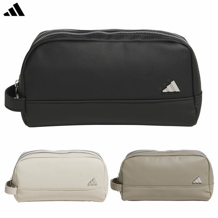 アディダスメタルロゴジップポーチKVH46ラウンドポーチ2025年モデルadidas日本正規品