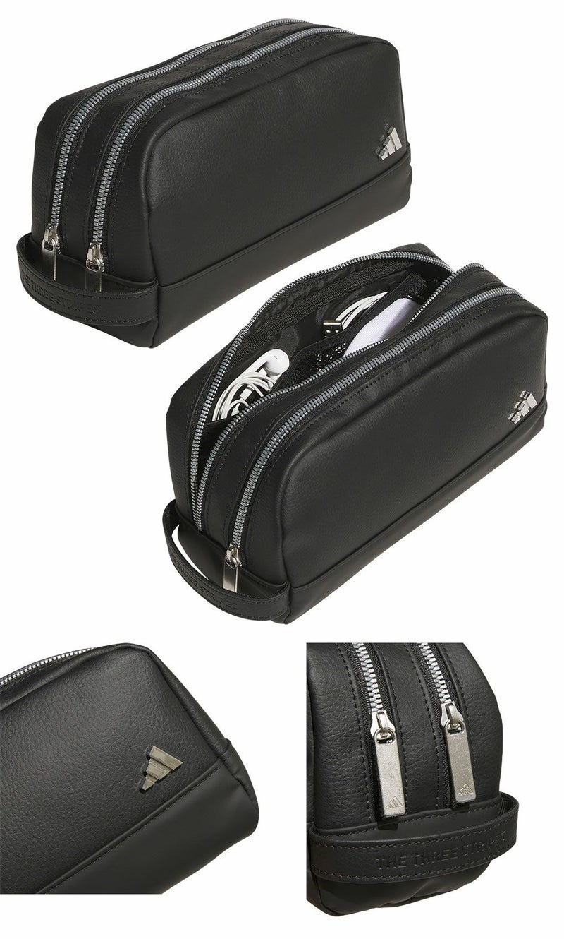 アディダスメタルロゴジップポーチKVH46ラウンドポーチ2025年モデルadidas日本正規品