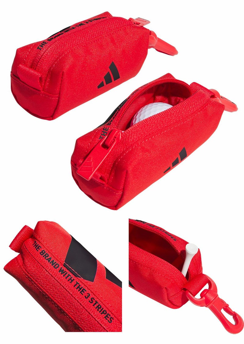 アディダスボールドロゴボールケースIKD42ボールバッグボール2個用ゴルフ2025年モデルadidas日本正規品