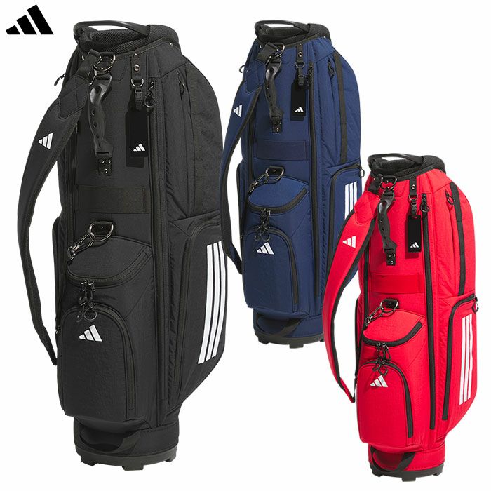 アディダススリーストライプスコーデュラキャディバッグKVH34キャディバッグ8.5型47インチ対応2025年モデルadidas日本正規品
