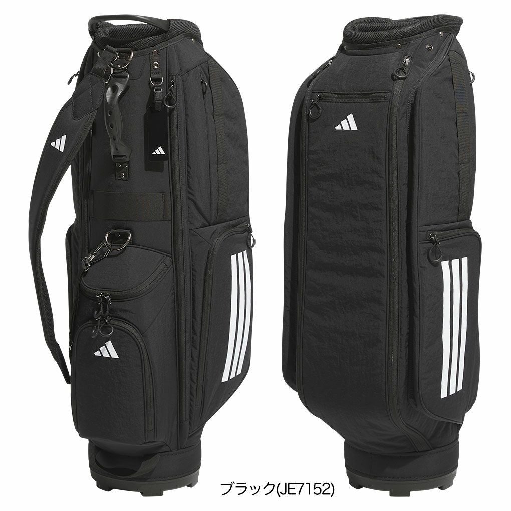 アディダススリーストライプスコーデュラキャディバッグKVH34キャディバッグ8.5型47インチ対応2025年モデルadidas日本正規品