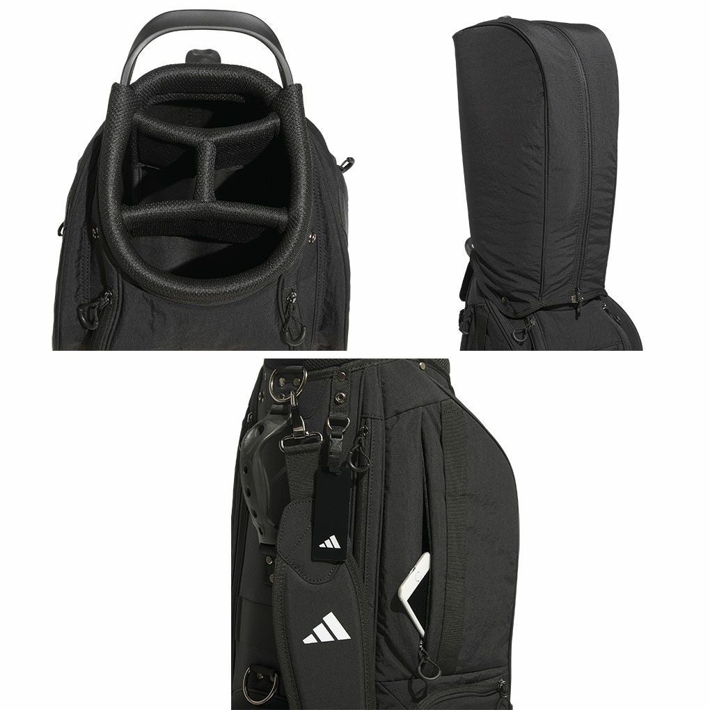 アディダススリーストライプスコーデュラキャディバッグKVH34キャディバッグ8.5型47インチ対応2025年モデルadidas日本正規品