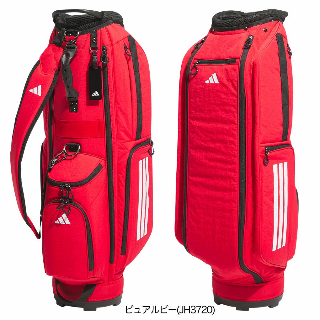 アディダススリーストライプスコーデュラキャディバッグKVH34キャディバッグ8.5型47インチ対応2025年モデルadidas日本正規品