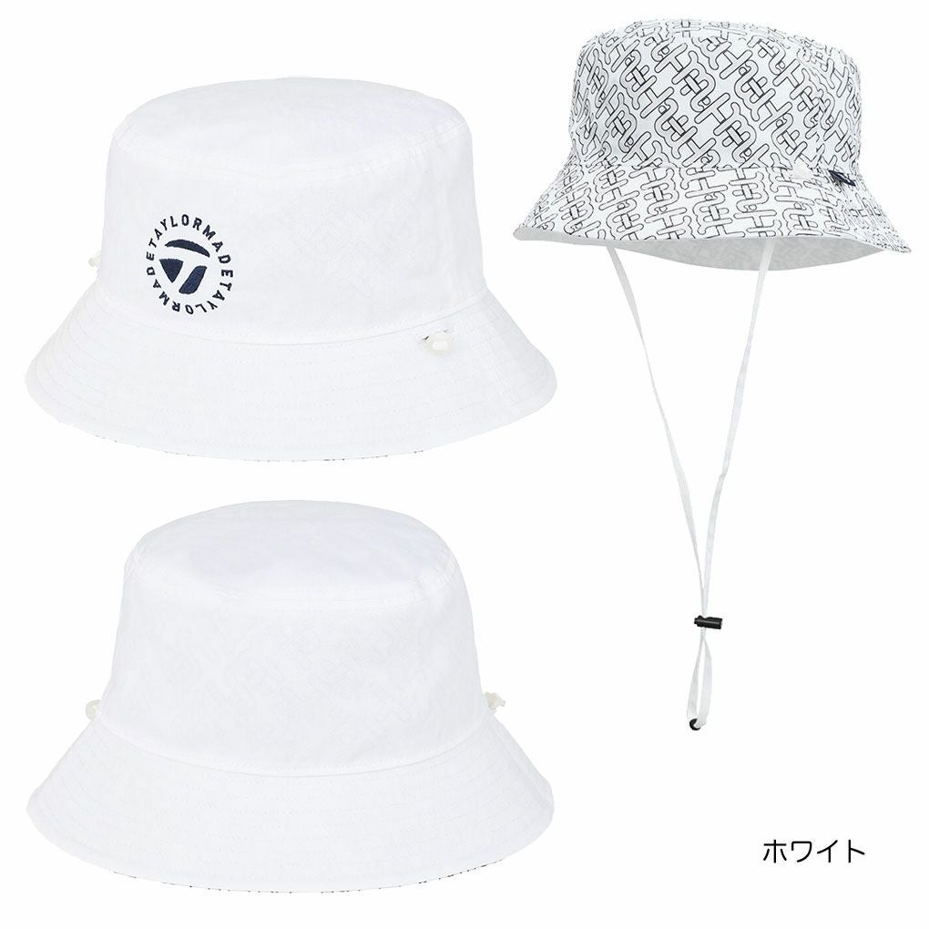 テーラーメイドウィメンズWリバーシブルバケットハットUN583レディースゴルフキャップ帽子2025春夏モデルTaylorMade日本正規品
