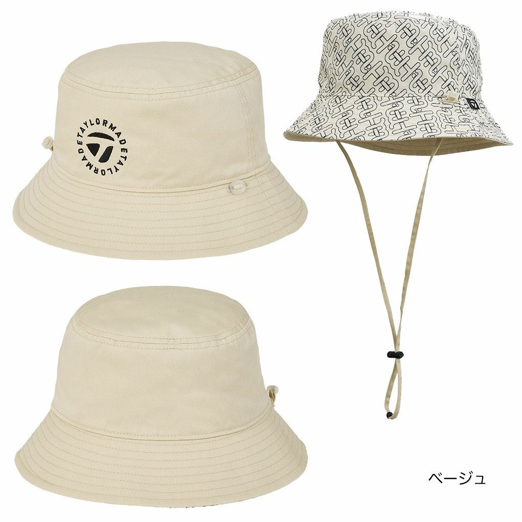 テーラーメイドウィメンズWリバーシブルバケットハットUN583レディースゴルフキャップ帽子2025春夏モデルTaylorMade日本正規品