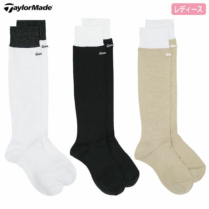 テーラーメイドウィメンズハイソックスUN589レディース靴下SOCKS2025春夏モデルTaylorMade日本正規品