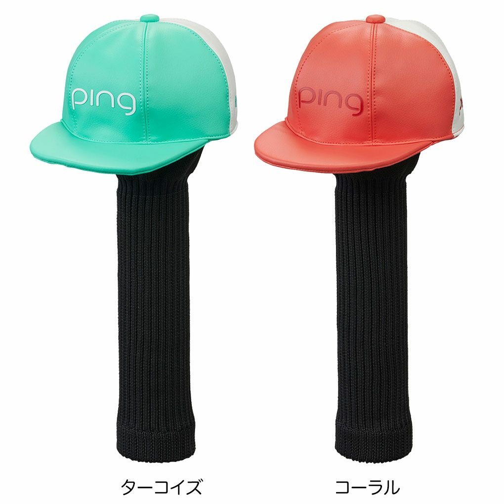 PING ドライバー他4本セット ヘッドカバー付き PING ピン HC-L2509 レディースキャップヘッドカバー ドライバー用