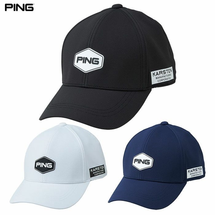 PINGピンHW-U2506ヘキサゴンパッチキャップメンズゴルフキャップ帽子2025年モデル日本正規品