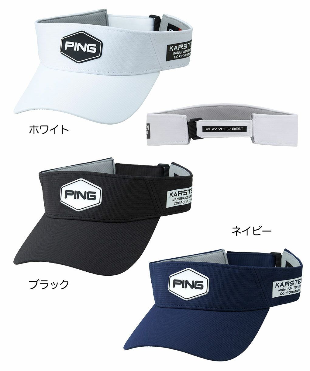 ピンPINGHW-U2508ヘキサゴンパッチバイザーゴルフキャップ帽子ヘッドウェア2025年モデル日本正規品