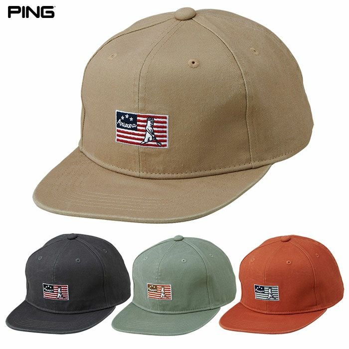 PINGピンHW-N2501ネイティブフラットビルメンズゴルフキャップ帽子2025年モデル日本正規品