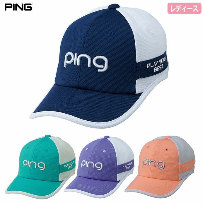 PINGピンHW-L2510カジュアルイヤーカーブキャップレディースゴルフキャップ帽子2025年モデル日本正規品