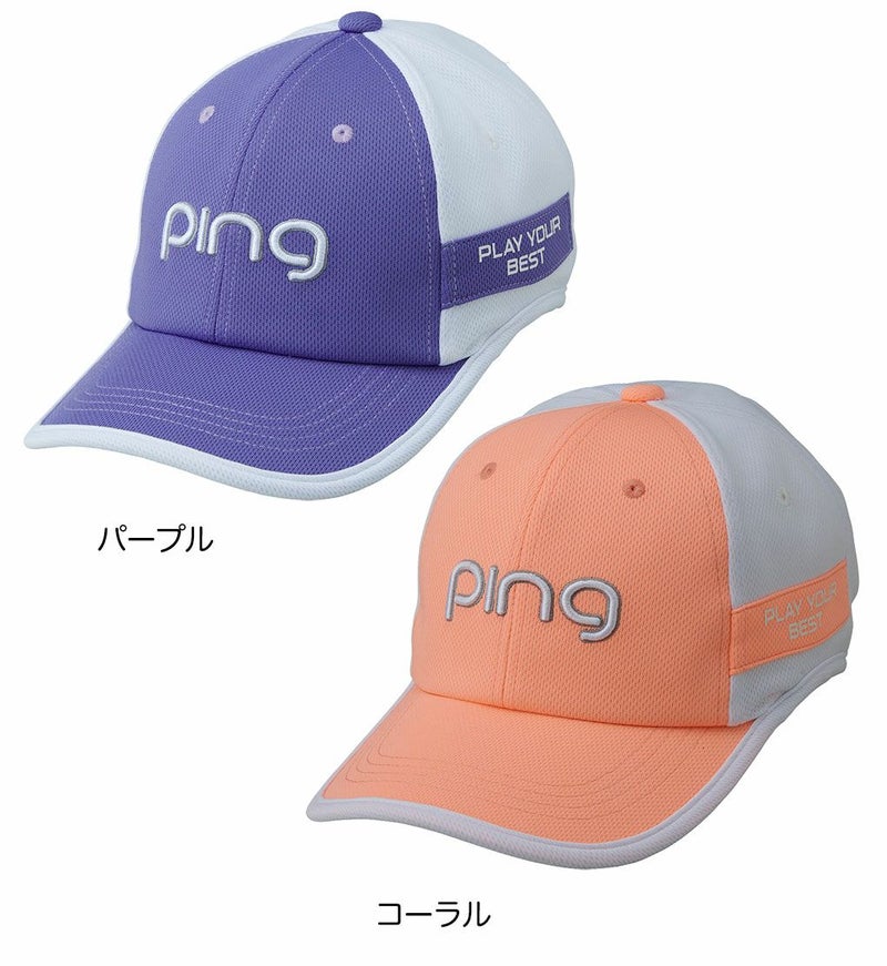 PINGピンHW-L2510カジュアルイヤーカーブキャップレディースゴルフキャップ帽子2025年モデル日本正規品