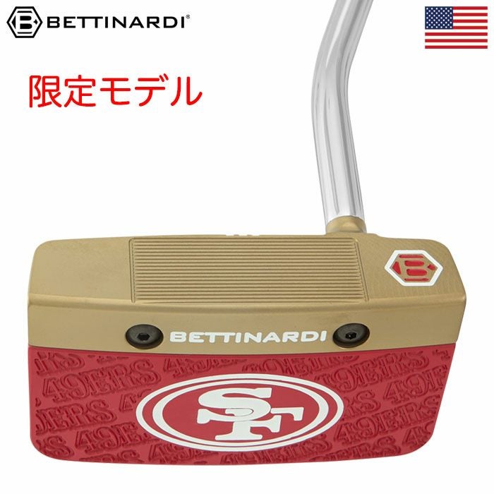 ベティナルディSanFrancisco49ersINOVAI10.0RCPutterパターメンズ右用34インチUSA直輸入品BETTINARDIGOLF2025年モデル