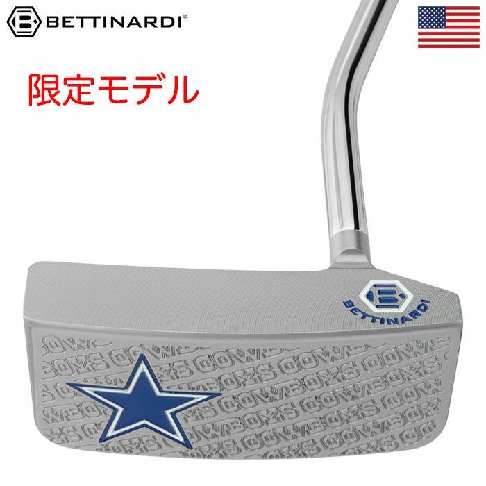 ベティナルディDALLASCOWBOYSQB6FLYMILLPUTTERパターメンズ右用34インチUSA直輸入品BETTINARDIGOLF2025年モデル