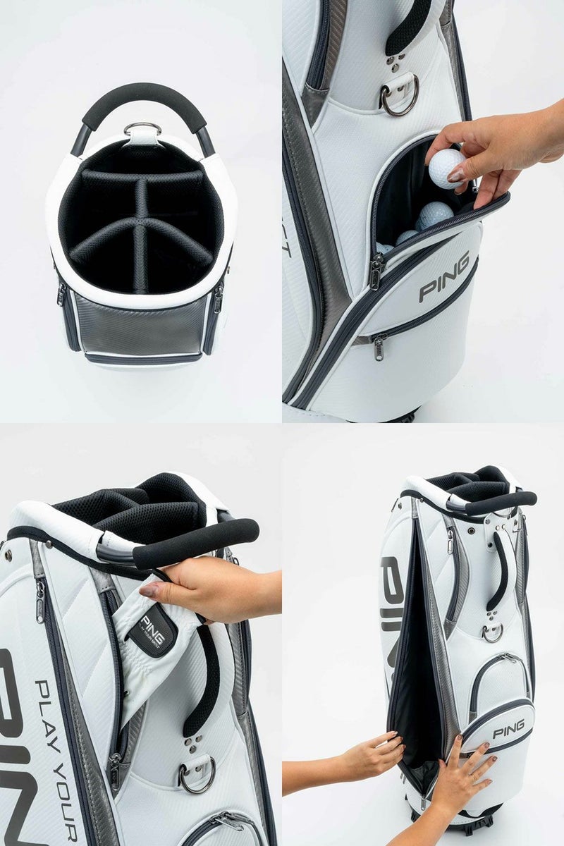 ピンPINGCB-U2502ソフトPUキャディバッグ9.5型5分割2025年モデル日本正規品