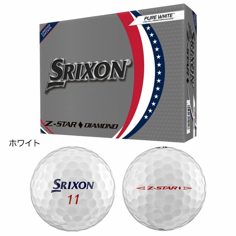 スリクソンSRIXON25Z-STARDIAMONDボールウレタンカバー3ピース1ダース12球入りSRIXONUSA直輸入品2025年モデル