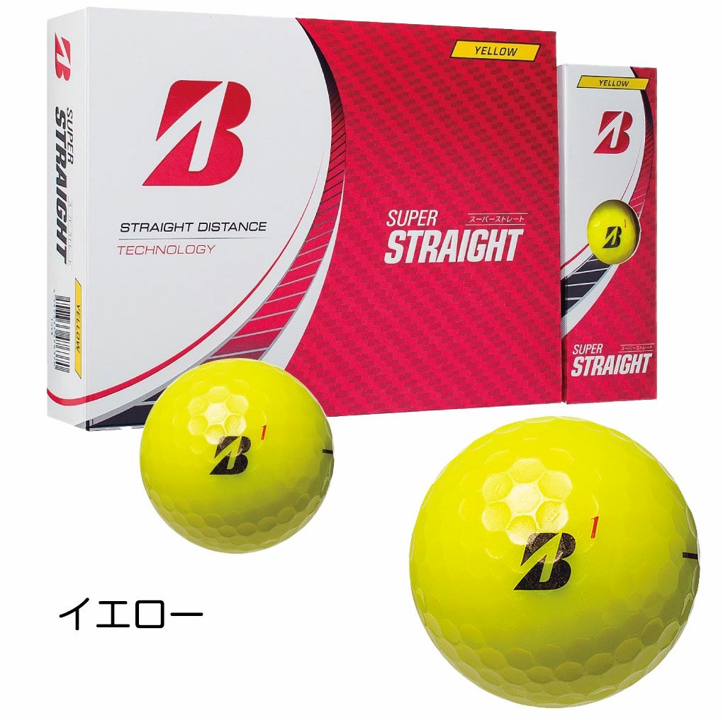 BSブリヂストンゴルフSUPERSTRAIGHTゴルフボール1ダース(12球入)スーパースターライト2025年モデルBRIDGESTONEGOLF日本正規品