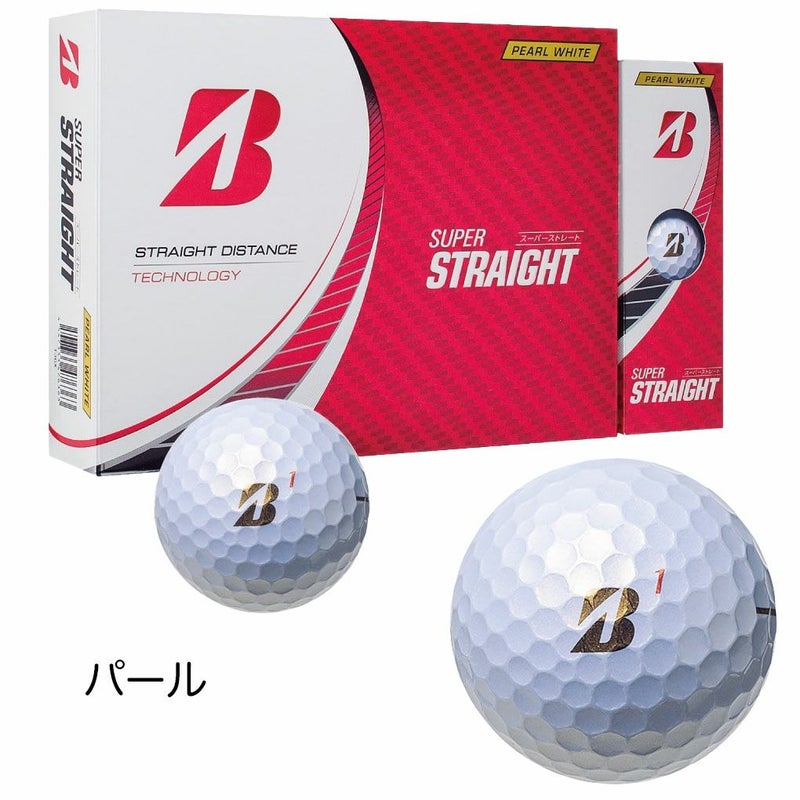 BSブリヂストンゴルフSUPERSTRAIGHTゴルフボール1ダース(12球入)スーパースターライト2025年モデルBRIDGESTONEGOLF日本正規品